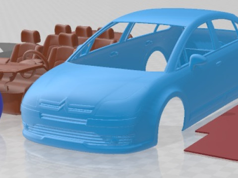 Citroen C4 2008 Printable Car 3D Print Model