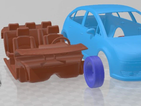 Citroen C4 2008 Printable Car 3D Print Model