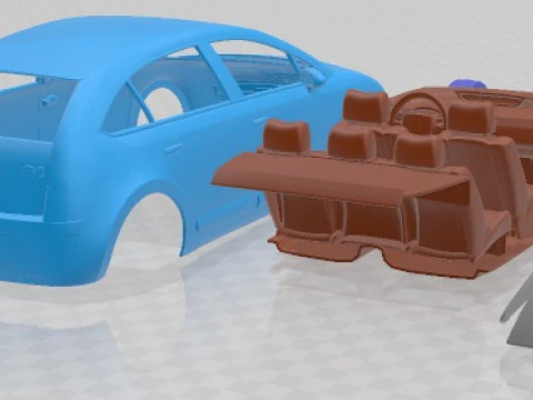 Citroen C4 2008 Printable Car 3D Print Model