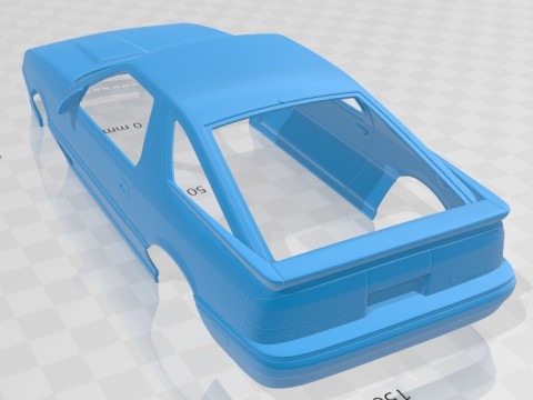 Chrysler Daytona Shelby Z 1987 Printable Body Car Modelo de impresión 3D