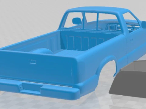 Chevrolet S10 Single Cab 1994 Printable Car 3D Print Model