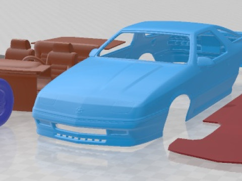 Chrysler Daytona Shelby Z 1987 Printable Car 3D Принт Модель
