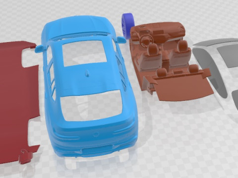 X4 M40D 2019 Printable Car Modelo de impresión 3D