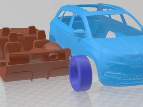 Skoda Karoq Scout 2019 Printable Car 3D Print Model
