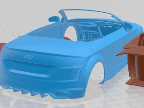 Audi TT Roadster S Line 2019 Printable Car Modelo de Impressão 3D