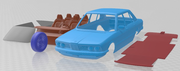 Series 5 E12 1978 Printable Car 3D Print Model .c4d .max .obj .3ds .fbx .stl .blend 