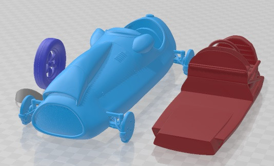 Cooper T20 F1 1952 Printable Car Model Cetak 3D .c4d .max .obj .3ds .fbx .stl .blend 