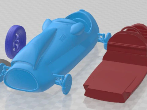 Cooper T20 F1 1952 Printable Car 3D Print Model