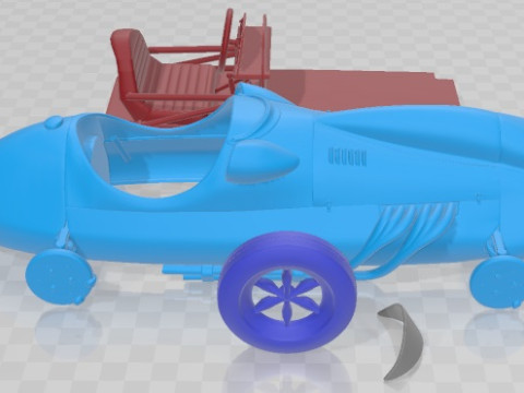 Cooper T20 F1 1952 Printable Car Model Cetak 3D