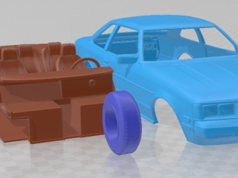 Toyota Celica ST Coupe 1979 Printable Car 3D प्रिंट मॉडल