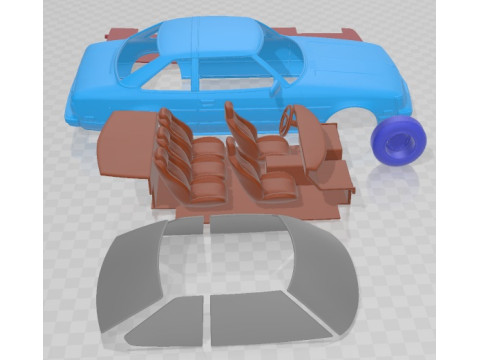 Toyota Celica ST Coupe 1979 Printable Car 3D प्रिंट मॉडल