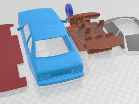 Toyota Celica ST Coupe 1979 Printable Car 3D प्रिंट मॉडल