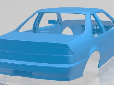 Chevrolet Beretta GT 1988 Printable Body Car Modèles 3D en vedette