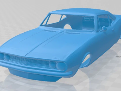 Chevrolet Camaro SS 1967 Printable Body Car 3D Print Model