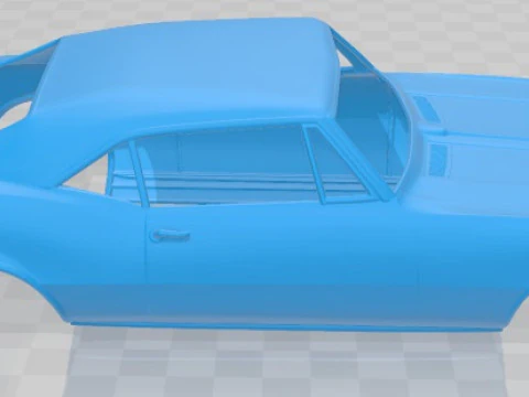 Chevrolet Camaro SS 1967 Printable Body Car 3D Print Model