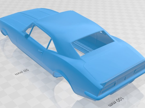 Chevrolet Camaro SS 1967 Printable Body Car Modelo de Impressão 3D