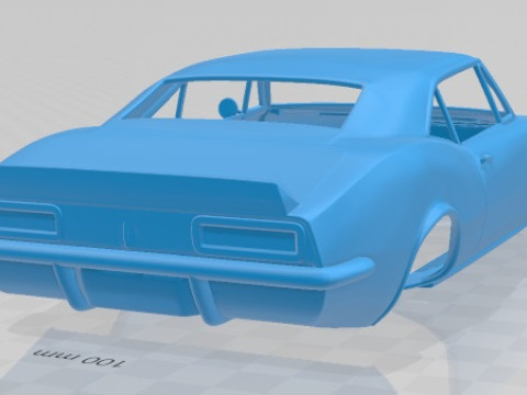 Chevrolet Camaro SS 1967 Printable Body Car Modelo de Impressão 3D