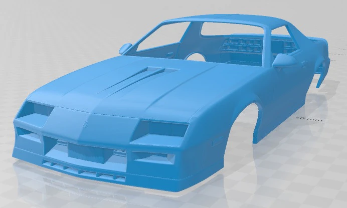 Chevrolet Camaro Z28 Coupe 1982 Printable Body Car 3D Print Model .c4d .max .obj .3ds .fbx .stl .blend 