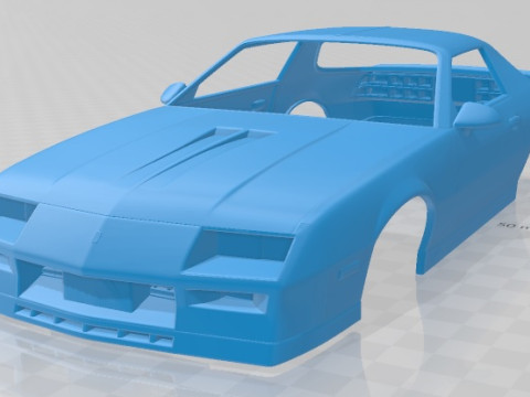 Chevrolet Camaro Z28 Coupe 1982 Printable Body Car Modelo de impresión 3D