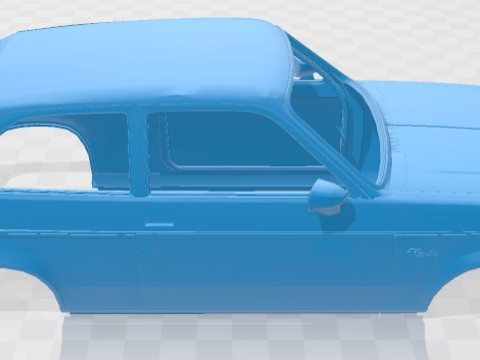 Chevrolet Chevette 1980 Printable Body Car 3D Print Model