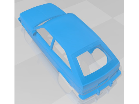 Chevrolet Chevette 1980 Printable Body Car 3D Print Model