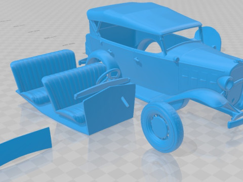 Chevrolet Confederate Phaeton 1932 Printable Car Modelo de impresión 3D