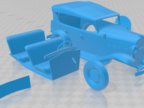 Chevrolet Confederate Phaeton 1932 Printable Car 3D Print Model