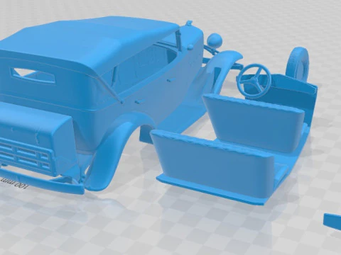 Chevrolet Confederate Phaeton 1932 Printable Car 3D Print Model