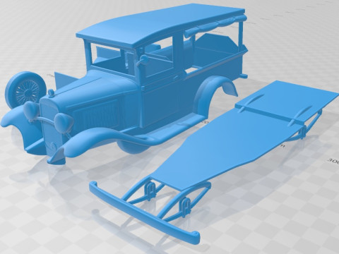 Chevrolet Independence AE Canopy Express 1931 Printable Car Modello di stampa 3D