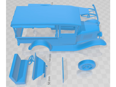 Chevrolet Independence AE Canopy Express 1931 Printable Car Modèles 3D en vedette