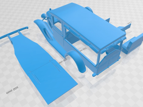 Chevrolet Independence AE Canopy Express 1931 Printable Car Modèles 3D en vedette