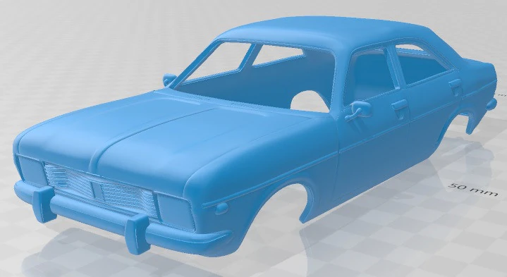 Chrysler 180 Printable Body Car 3D Print Model .c4d .max .obj .3ds .fbx .stl .blend 