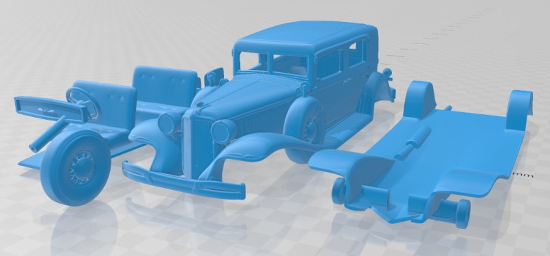 Chrysler Imperial Close Coupled Sedan 1931 Printable Car 3D Print Model .c4d .max .obj .3ds .fbx .stl .blend 