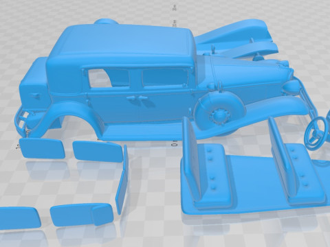 Chrysler Imperial Close Coupled Sedan 1931 Printable Car 3D Print Model