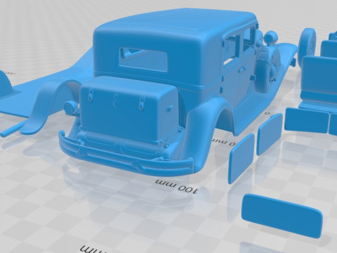 Chrysler Imperial Close Coupled Sedan 1931 Printable Car 3D Print Model
