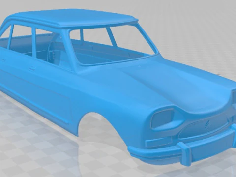 Citroen Ami 1969 Printable Body Car 3D Print Model