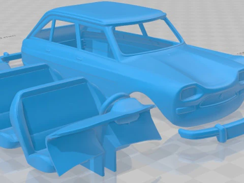 Citroen Ami 1969 Printable Car 3D Print Model