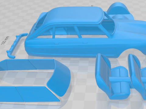 Citroen Ami 1969 Printable Car 3D Print Model