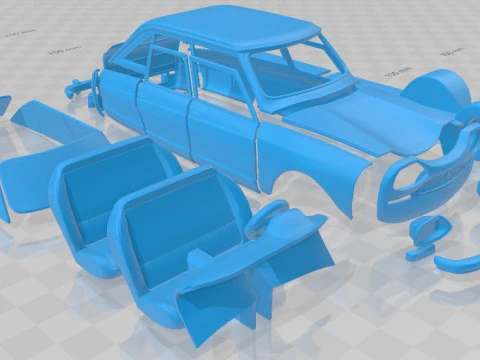 Citroen Ami 1969 Printable Car 3D Print Model