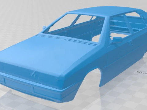 Citroen BX 1984 Printable Body Car 3D Print Model