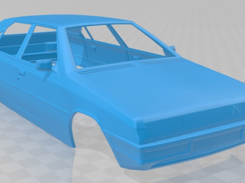 Citroen BX 1984 Printable Body Car 3D Baskı Modeli