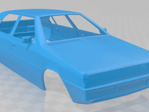Citroen BX 1984 Printable Body Car 3D Print Model