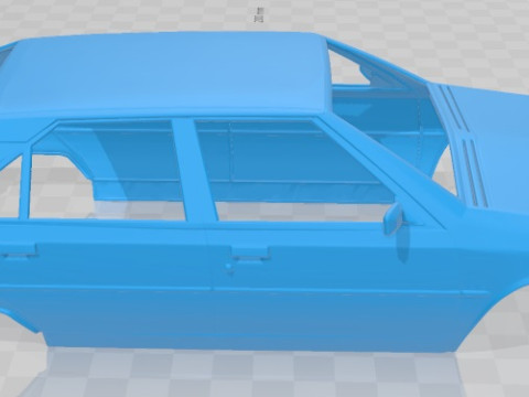 Citroen BX 1984 Printable Body Car 3D Baskı Modeli