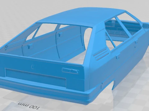 Citroen BX 1984 Printable Body Car 3D Print Model