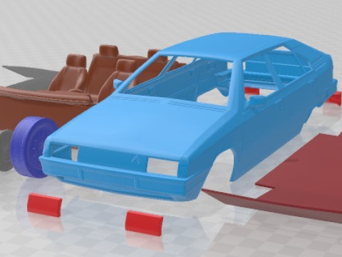 Citroen BX 1984 Printable Car Modelo de impresión 3D