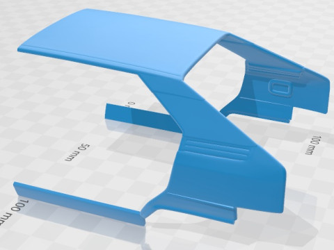 Citroen BX 1984 Printable Car 3D प्रिंट मॉडल