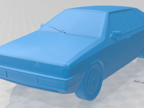 Citroen BX 1984 Printable Car 3D Baskı Modeli