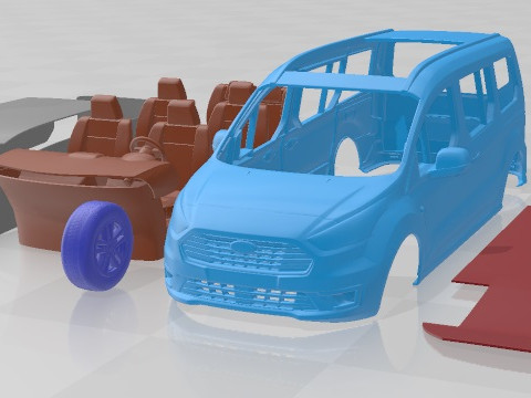 Grand Tourneo Connect 2020 Printable Van Modelo de impresión 3D