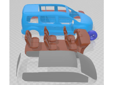 Grand Tourneo Connect 2020 Printable Van 3D Print Model