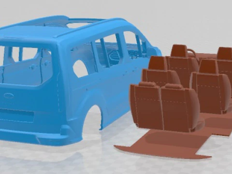 Grand Tourneo Connect 2020 Printable Van 3D Print Model